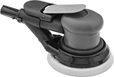 Image of Product. Front orientation. Sanders. Swirl-Free Air-Powered Disc Sanders, Dust-Collecting Sanders.