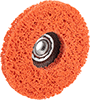 Nylon Mesh Arbor-Mount Sanding Discs for Stainless Steel and Hard Metals