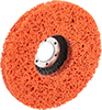 Nylon Mesh Arbor-Mount Sanding Discs for Stainless Steel and Hard Metals