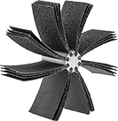 Image of Product. Front orientation. Flap Wheels. Flap Wheels for Internal Sanding, 8 Flap Bundles.