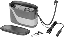 Image of Product. Front orientation. Air Pumps. Electric Air Pumps, Vehicle Connection.