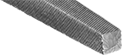 Image of Specification. Front orientation. ZoomedIn view. Square. Square Files for Stainless Steel, Tapered File.