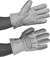 Image of ProductInUse. Open Cuff. Front orientation. Open Cuff. Heavy Duty Cold-Protection Gloves.