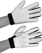 Image of ProductInUse. Hook and Loop Cuff. Front orientation. Hook and Loop Cuff. Heavy Duty Cold-Protection Gloves.