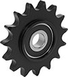 Image of Product. Back orientation. Idler Sprockets. Plastic Idler Sprockets.