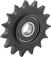 Image of Product. Front orientation. Idler Sprockets. Plastic Idler Sprockets.