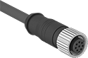 Image of Product. Front orientation. Ethernet Cords. Ethernet Cords with M12 Connectors, , Straight End, A Code.