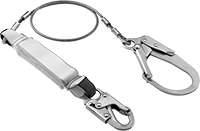 Image of Product. Front orientation. Fall-Arrest Lanyards. Heat-Resistant Shock-Absorbing Fall-Arrest Lanyards with Anchor.