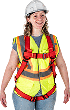 Image of ProductInUse. Front orientation. Fall-Arrest Harnesses. Heat-Resistant Fall-Arrest Harnesses.