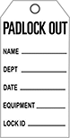 Image of Product. Front orientation. Tags. Padlock Management Tags.