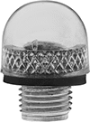 Image of Product. Front orientation. Light Lenses. Lens Caps for Miniature Light Bulbs, Style A.