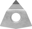 Image of Product. Front orientation. Lathe Tool Inserts. Polycrystalline Diamond Lathe Tool Inserts for Non-Metals, WNMM Insert.