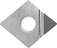 Image of Product. Front orientation. Lathe Tool Inserts. Polycrystalline Diamond Lathe Tool Inserts for Non-Metals, CNMM Insert.