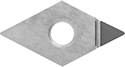 Image of Product. Front orientation. Lathe Tool Inserts. Polycrystalline Diamond Lathe Tool Inserts for Non-Metals, DNMM Insert.