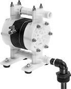 Image of Product. Front orientation. Drum Pumps. PVDF Long-Life Air-Powered Drum Pumps for Chemicals.