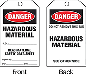 Image of Product. Front orientation. Contains Annotated, MultipleImages. Tags. Hazardous Material Tags, Danger—Hazardous Material.