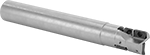 Image of ProductInUse. End Mill Body Shown with Inserts (Sold Separately). Front orientation. End Mill Insert Holders. Replaceable Carbide-Insert Drill/Mill End Mill Holders.