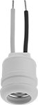 Image of Product. Front orientation. Light Sockets. Temporary Light Bulb Sockets.