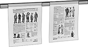 Image of ProductInUse. Front orientation. Bulletin Boards. Friction-Grip Bulletin Bars.