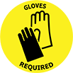 Image of Product. Front orientation. Floor Decals. Personal Protective Equipment Floor Decals , Gloves Required.