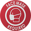 Image of Product. Front orientation. Floor Decals. Personal Protective Equipment Floor Decals , Face Mask Required.