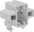 Image of Product. Front orientation. Light Sockets. Sockets for Plug-In Compact Light Bulbs, Style D.