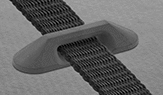 Image of ProductInUse. Webbing Not Included. Front orientation. Webbing Guides. Adhesive-Ready Webbing Guides.