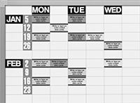 Image of Product. Front orientation. Whiteboards. Magnetic Planning Whiteboards with Grid.