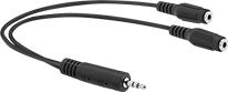 Image of Product. Front orientation. Audio Cords. Audio Equipment Cord Splitters.