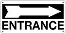 Image of Product. Right Arrow. Front orientation. Signs. Directional Department and Room Signs, Entrance with Arrow (English), Right Arrow.