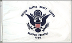 Image of Product. Front orientation. Armed Forces Flags. Coast Guard.