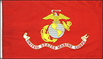 Image of Product. Front orientation. Armed Forces Flags. Marines.
