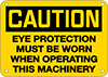 Machine and Equipment Operation Signs