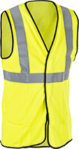 Image of Product. Front orientation. Vests. Flame- and Arc-Flash-Protection High-Visibility Vests, Class 2 ANSI Visibility Rating, Hook and Loop Closure.