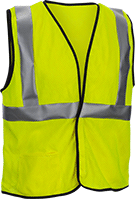 Image of Product. Front orientation. Vests. Flame- and Arc-Flash-Protection High-Visibility Vests, Class 2 ANSI Visibility Rating, Hook and Loop Closure.