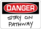 Image of ProductInUse. Front orientation. Signs. Write-On Accident Prevention Signs, Danger—Blank (English).