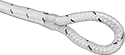 Image of Product. Front orientation. Rope. Rope with Eye—Not for Lifting.