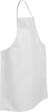 Image of Product. Front orientation. Aprons. Chemical-Resistant Disposable Aprons, Bib Apron.