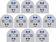 Image of Product. Front orientation. Tags. Energy Source Tags, Valve.