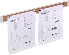 Image of ProductInUse. Back orientation. Bulletin Boards. Bulletin Bars, Pin Up.