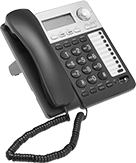 Image of Product. Front orientation. Telephones. 2 Lines—Wall/Desk Mount, With Keypad.