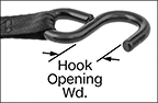 Image of Attribute. Side1 orientation. ZoomedIn view. Contains Annotated, Border. Ratchet Straps. Mounted Retractable Ratchet Straps, S-Hook.