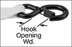 Image of Attribute. Side1 orientation. ZoomedIn view. Contains Annotated, Border. Ratchet Straps. Mounted Retractable Ratchet Straps, Latching Hook.