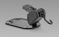 Image of ProductInUse. Flush Mount (Shown Installed). Front orientation. Surface Mount. Mounted Retractable Ratchet Straps, Flush Mount.