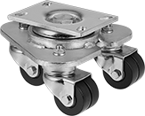 Image of Product. Front orientation. Dollies. Easy-Turn Dollies.