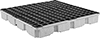 Plastic Spill-Control Pallets with Drain