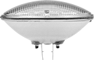 Image of Product. Front orientation. Light Bulbs. Contact-Lug-Base Sealed-Beam Vehicle Headlamp Light Bulbs, PAR46 Bulb with 2 Contact Lugs.