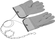 Image of Product. With Chain. Front orientation. Gloves. Propane Tank Gloves, PVC, Gloves with Chain.