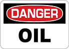 Image of Product. Front orientation. Signs. Hazardous Material Signs, Danger—Oil (English).
