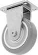 Image of Product. Rigid. Front orientation. Rigid. Corrosion-Resistant Casters with Polyurethane Wheels.